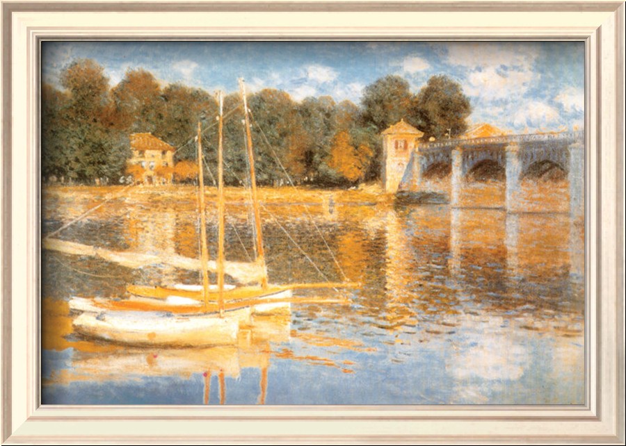 The Bridge At Argenteuil-Claude Monet Painting